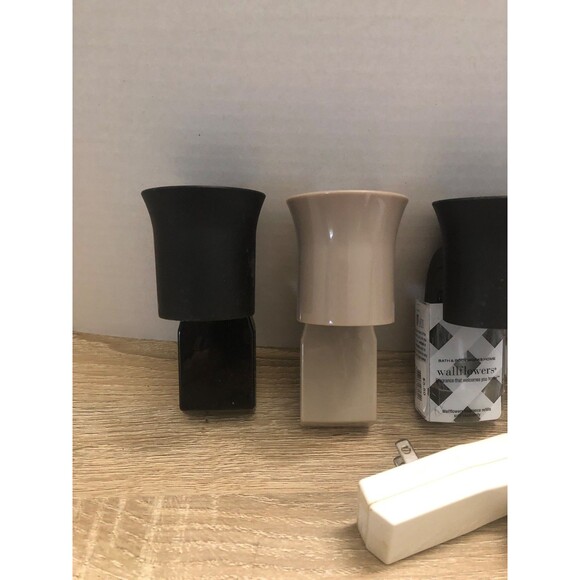 Bath & Body Works Wallflowers Lot of 6 Fragrance Plug in Black Bronze Grey Taupe - Picture 2 of 9